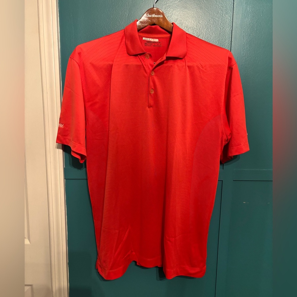 Nike Vibrant Dark Pink Polo Shirt, Men’s Size Large